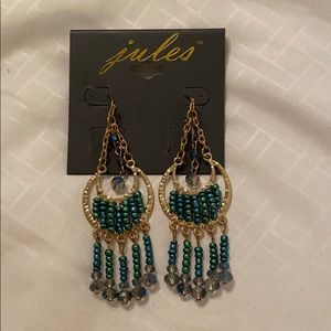 Teal Earrings NWT
